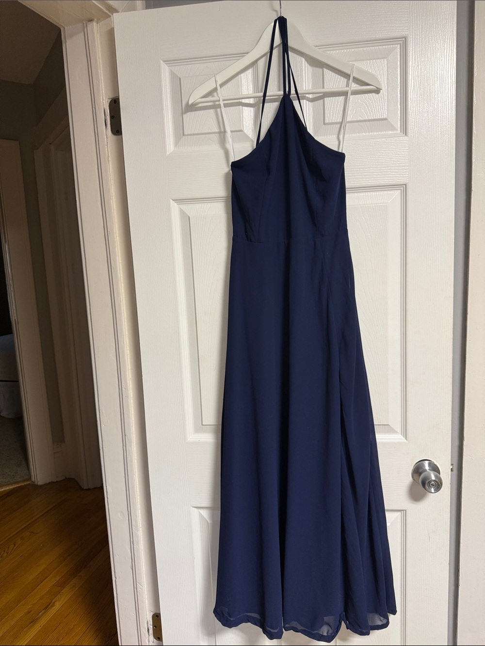 Lulu's Navy Halter Maxi Dress